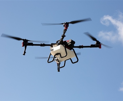 Mahi Drone in flight over North Island