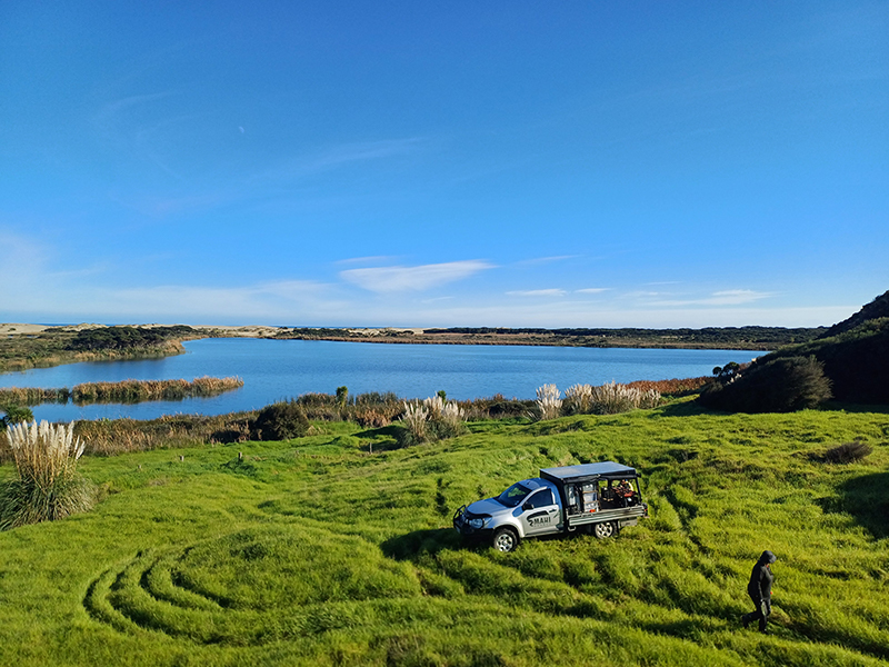 Mahi Drones setting up on a Northland site